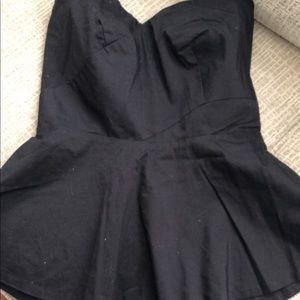 black new york & company peplum top